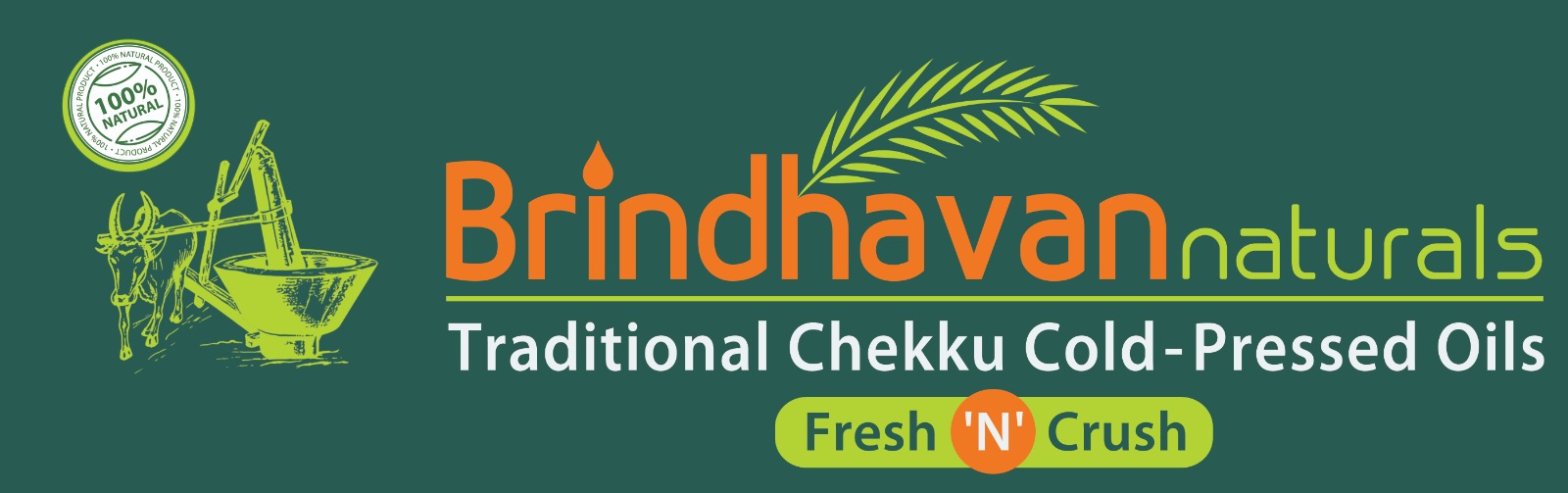 Brindhavan Naturals — Traditional Chekku Cold-Pressed Oils